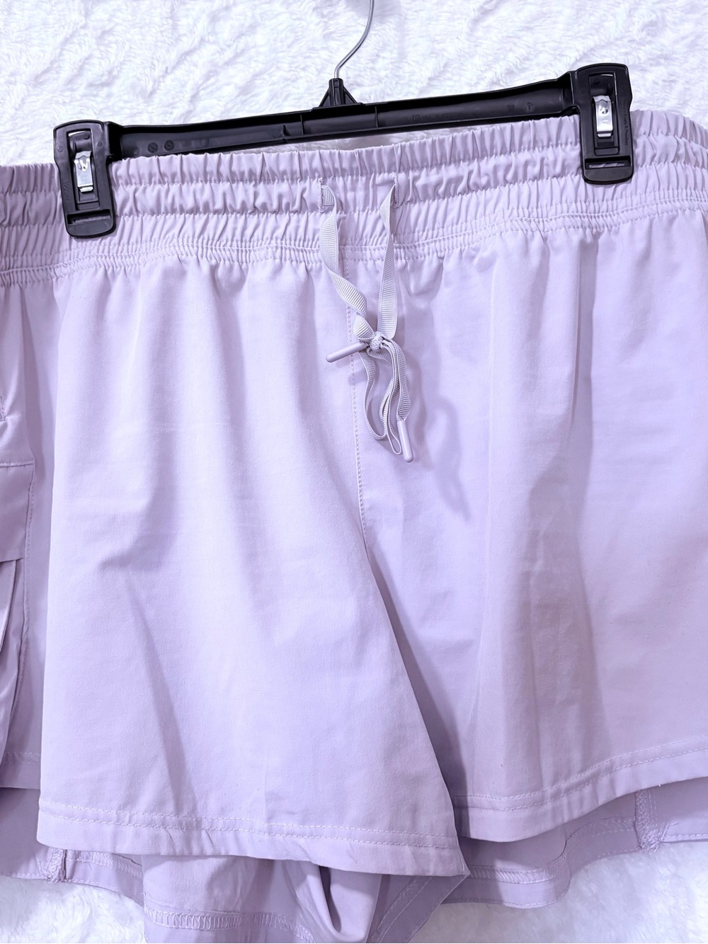 Avia Light Lavender Drawstring Athletic Shorts